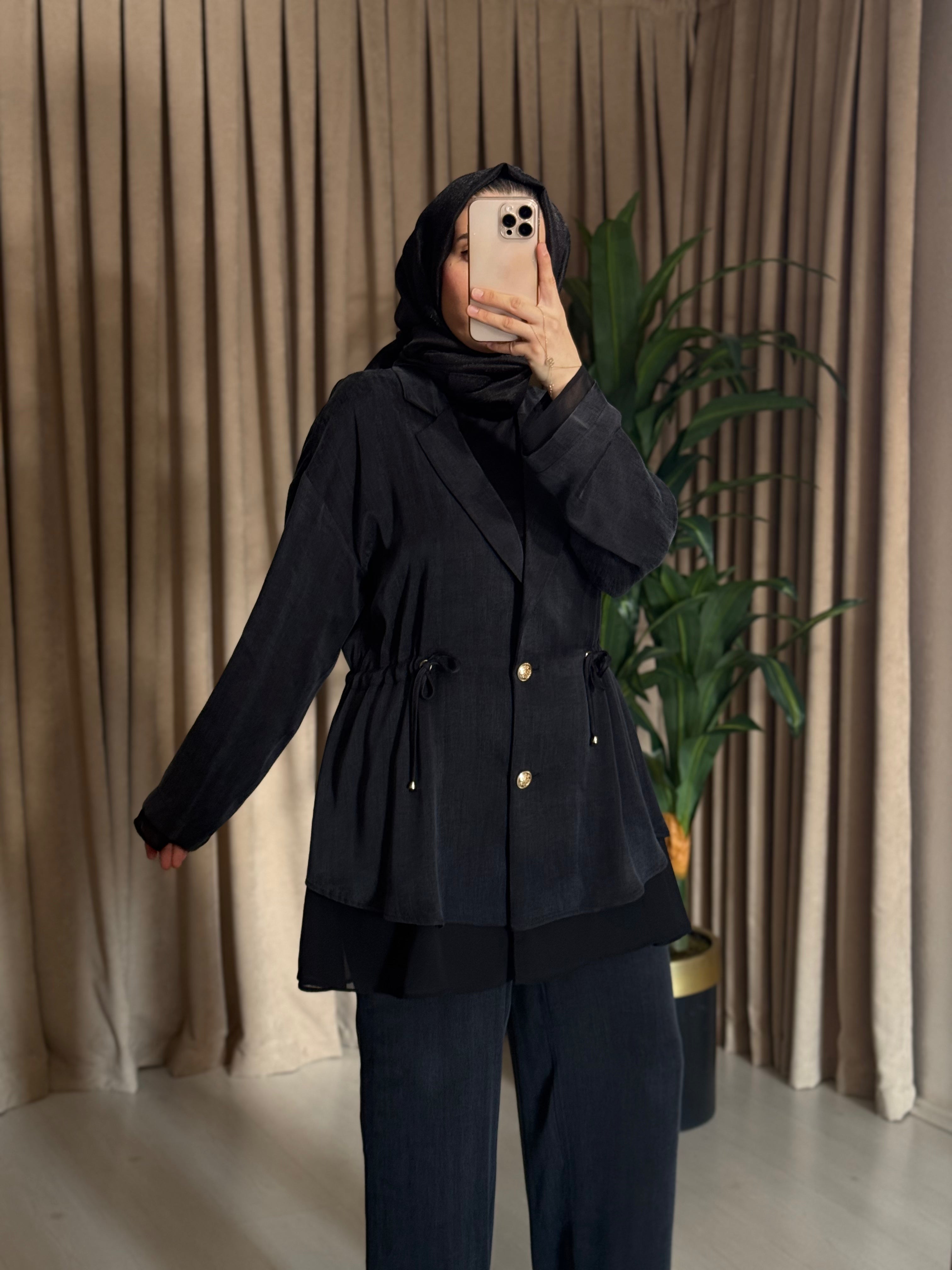 GHİSA MARKA TÜL DETAYLI BOL PAÇA PANTOLON TAKIM