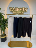 YUSUF ÖZDEMİR MARKA HAVUÇ KESİM ARKA BELİ LASTİKLİ FİT PANTOLON