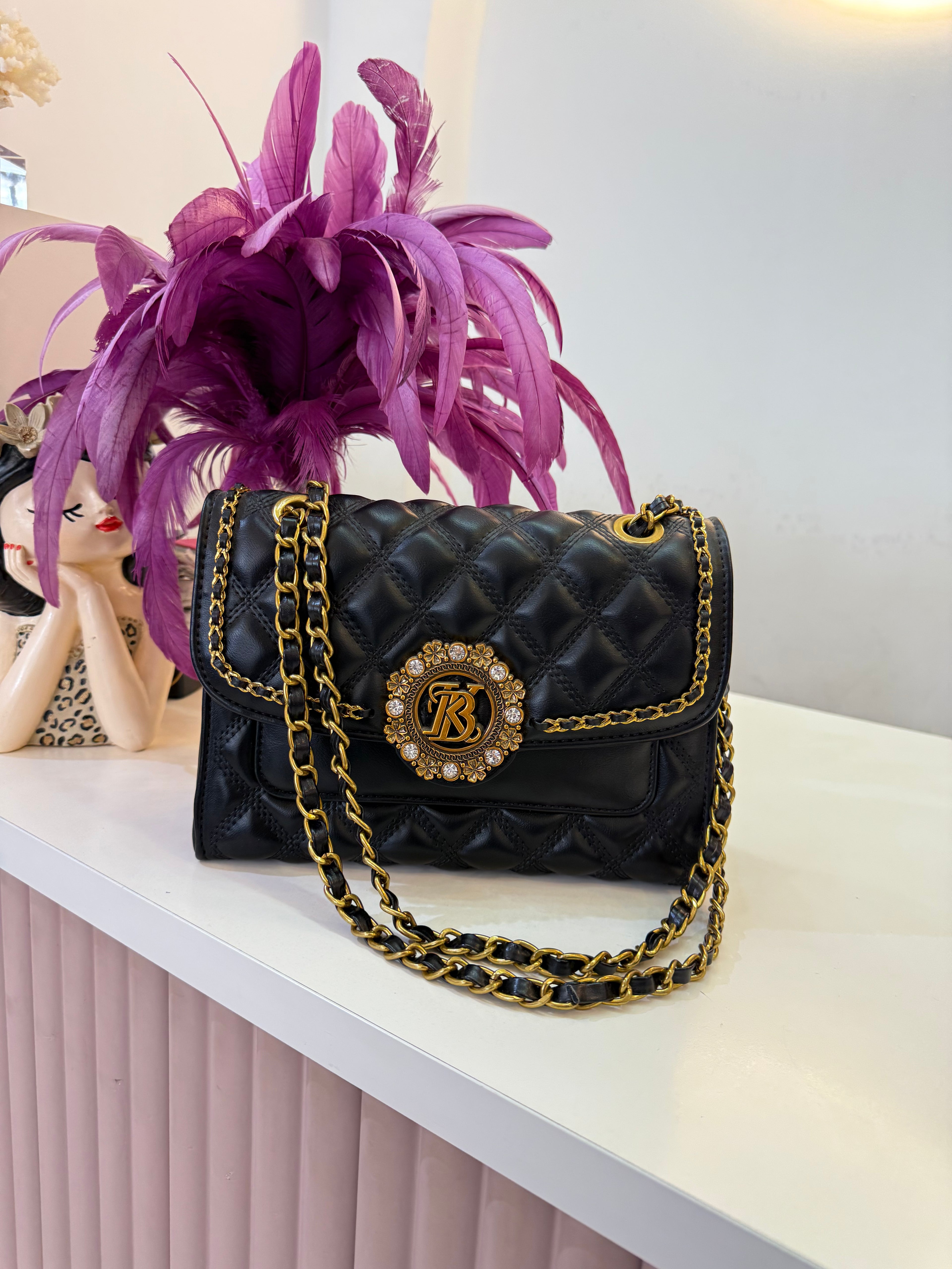 GOLD ZİNCİR DETAYLI ÇANTA