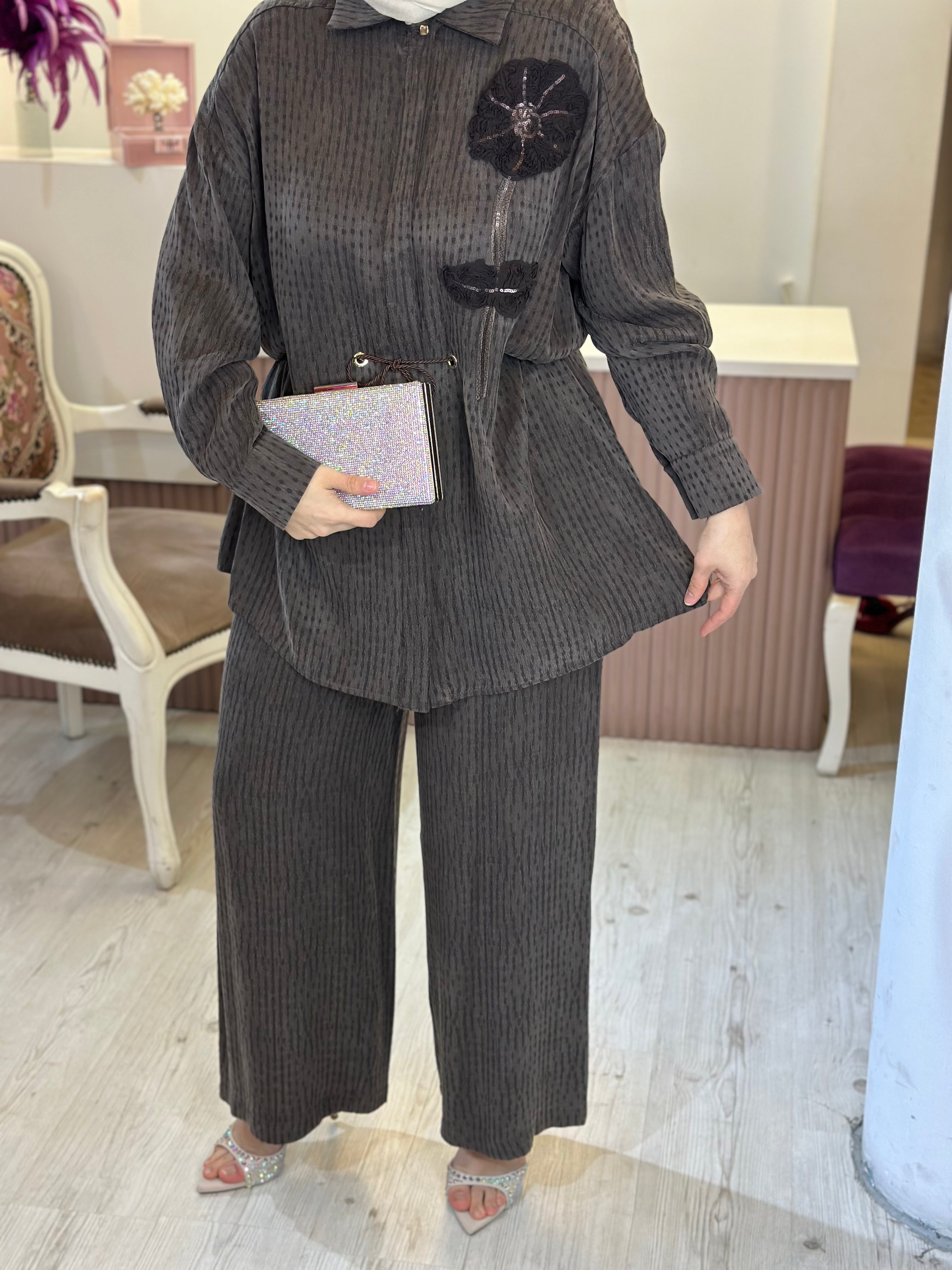 İPEK KUPRA BAĞCIKLI TAKIM