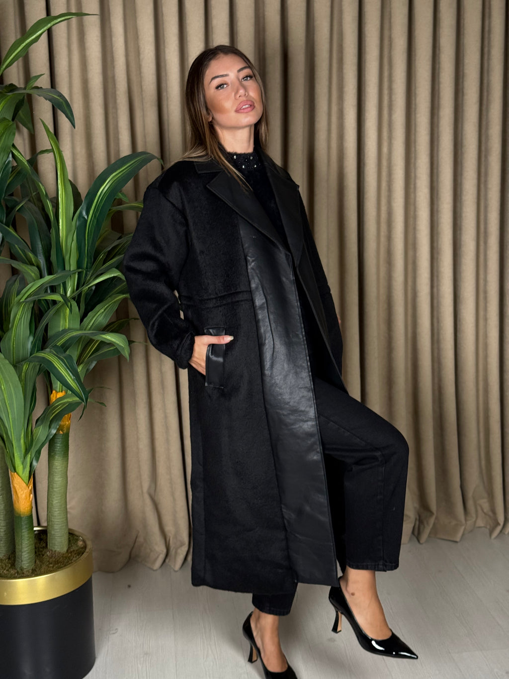 TWİST MARKA SUNİ DERİ MİXLİ KABAN