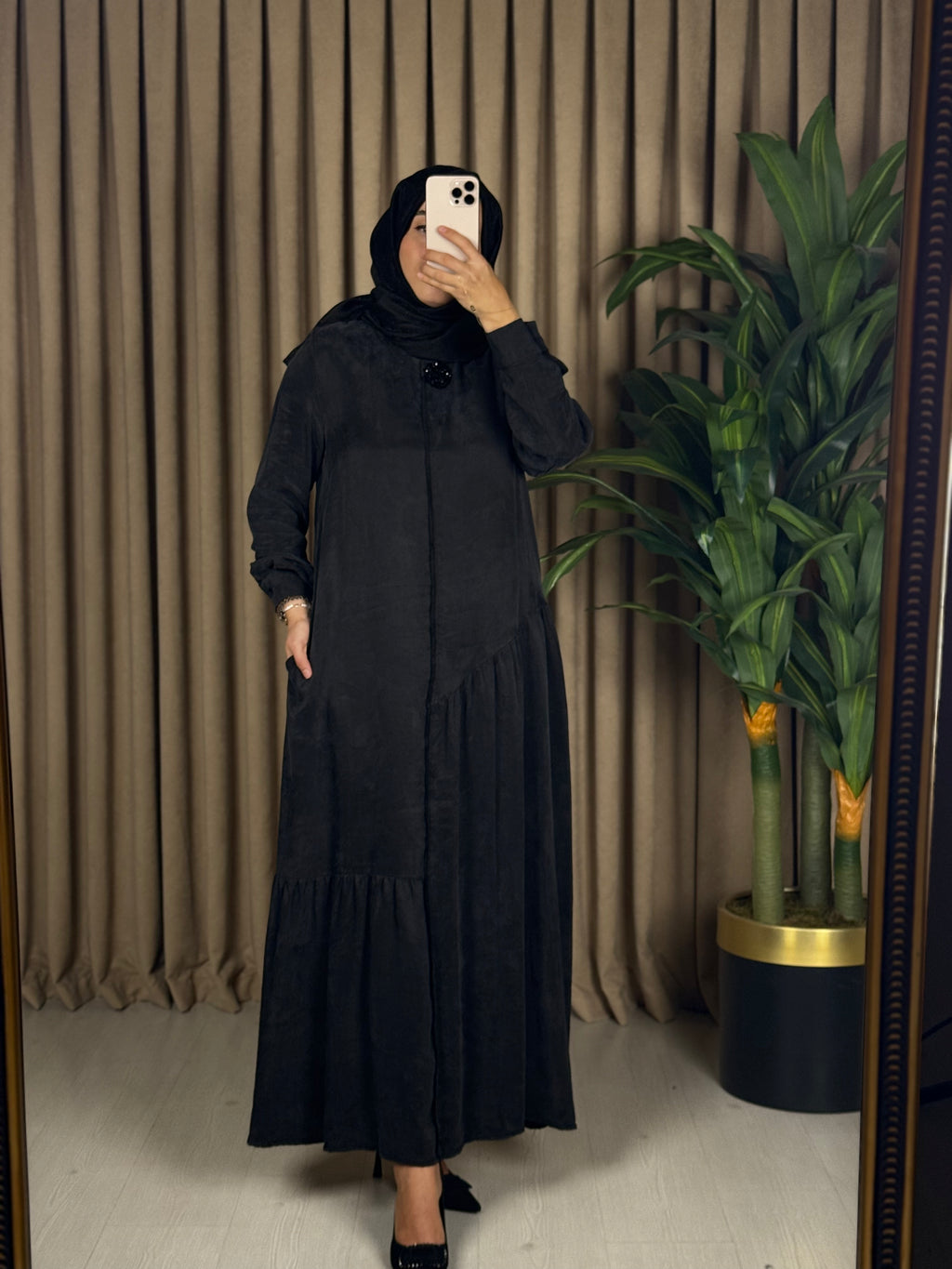 QEFFA MARKA  İPEK QUPRA  ELBİSE