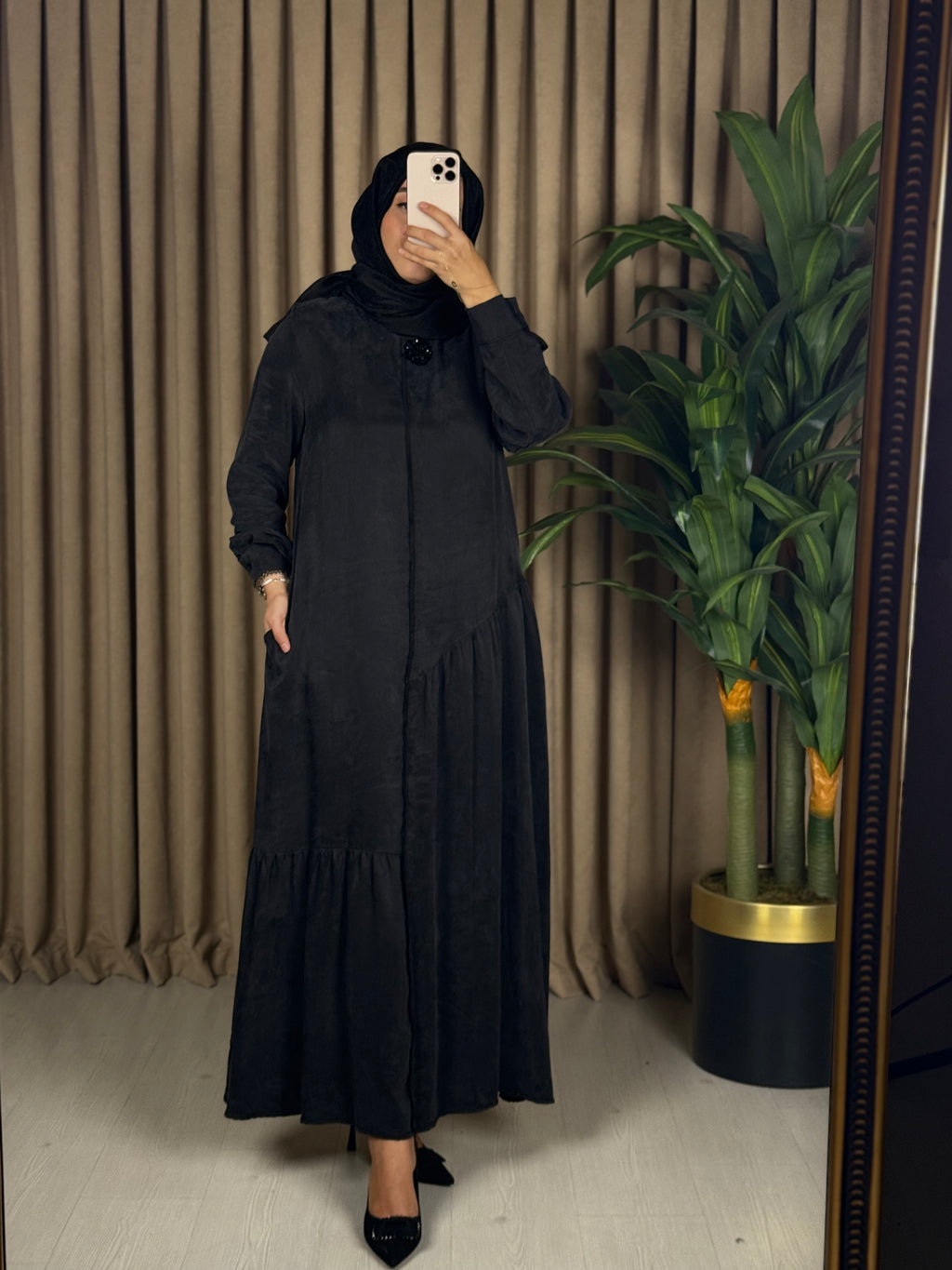 QEFFA MARKA  İPEK QUPRA  ELBİSE