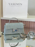 KRİSTEBELL MARKA MODERN DOKUNUŞLU GRİ MİNİ ÇANTA