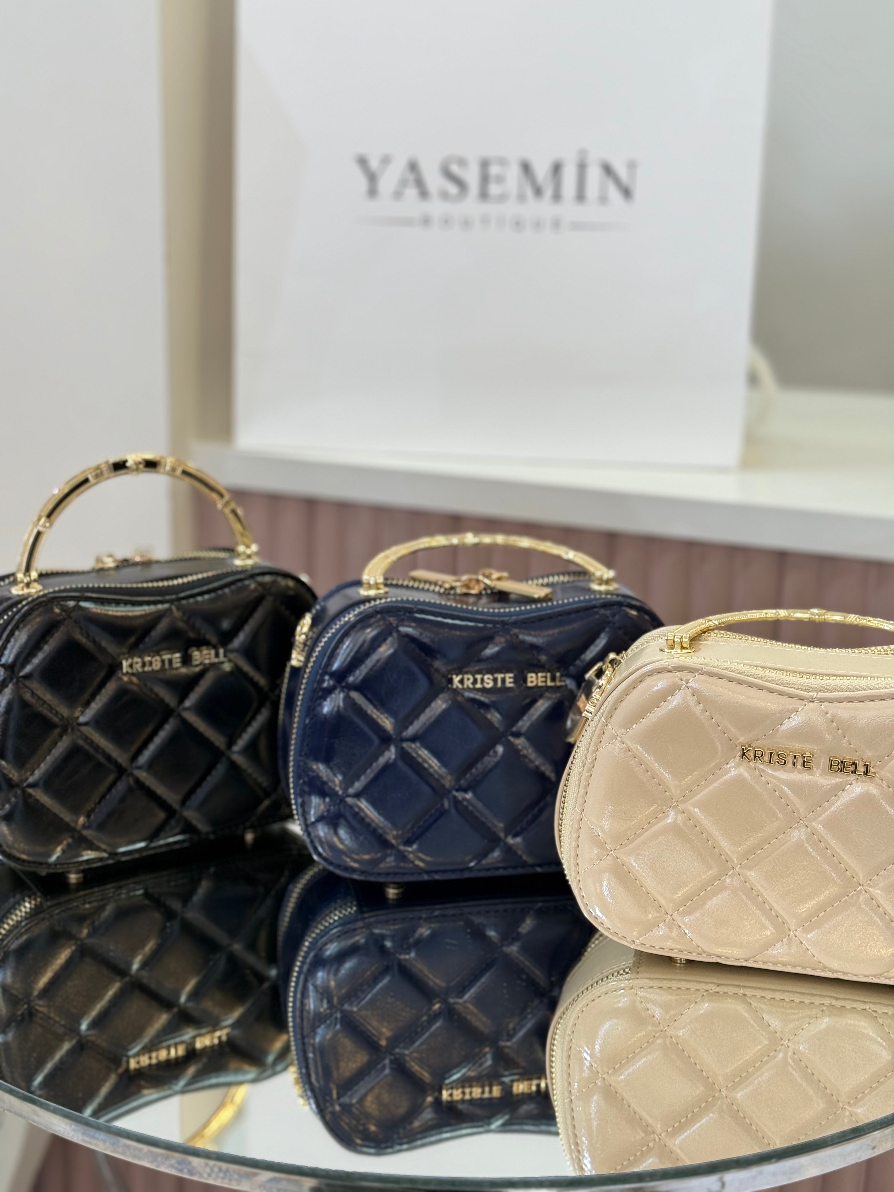 KRİSTEBELL KAPİTONE RUGAN MİNİ ALTIN SAP DETAYLI ÇANTA