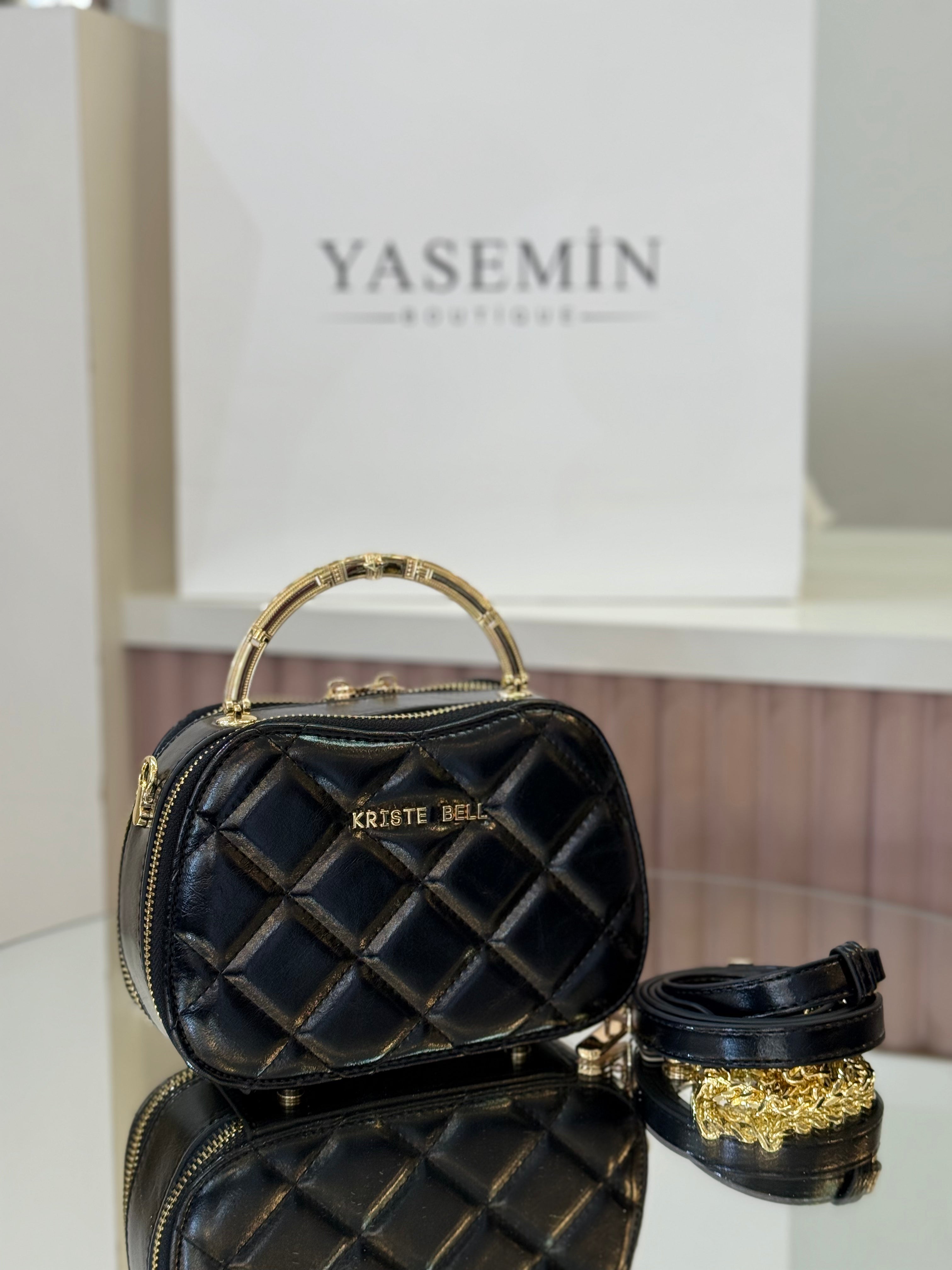 KRİSTEBELL KAPİTONE RUGAN MİNİ ALTIN SAP DETAYLI ÇANTA