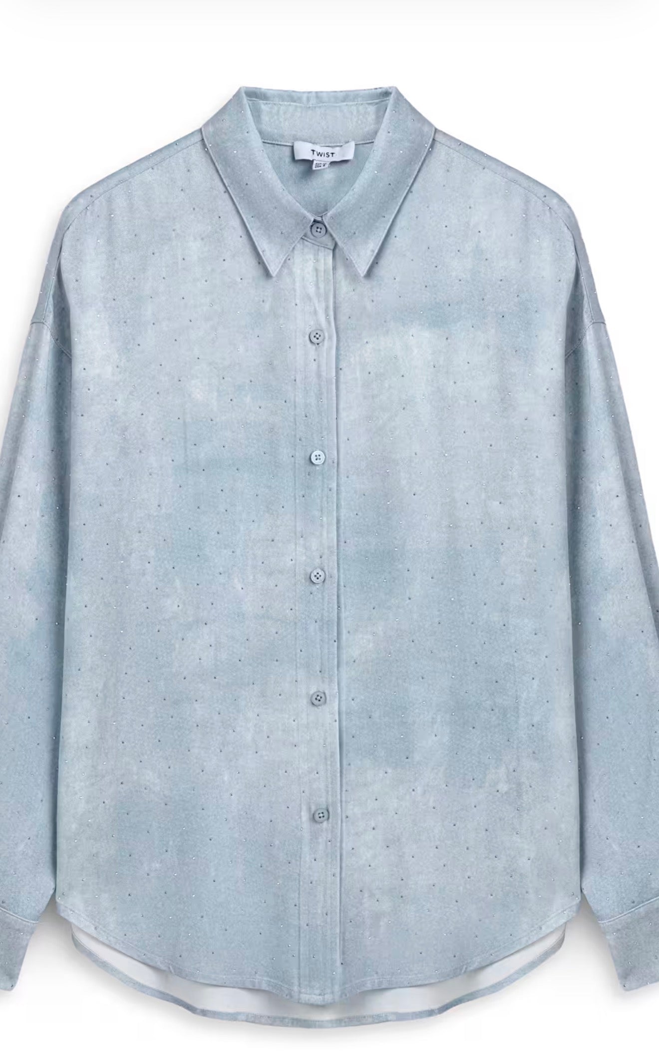TWİST MARKA HOTFİX BASKILI GÖMLEK VE BELİ LASTİKLİ BOL PANTOLON