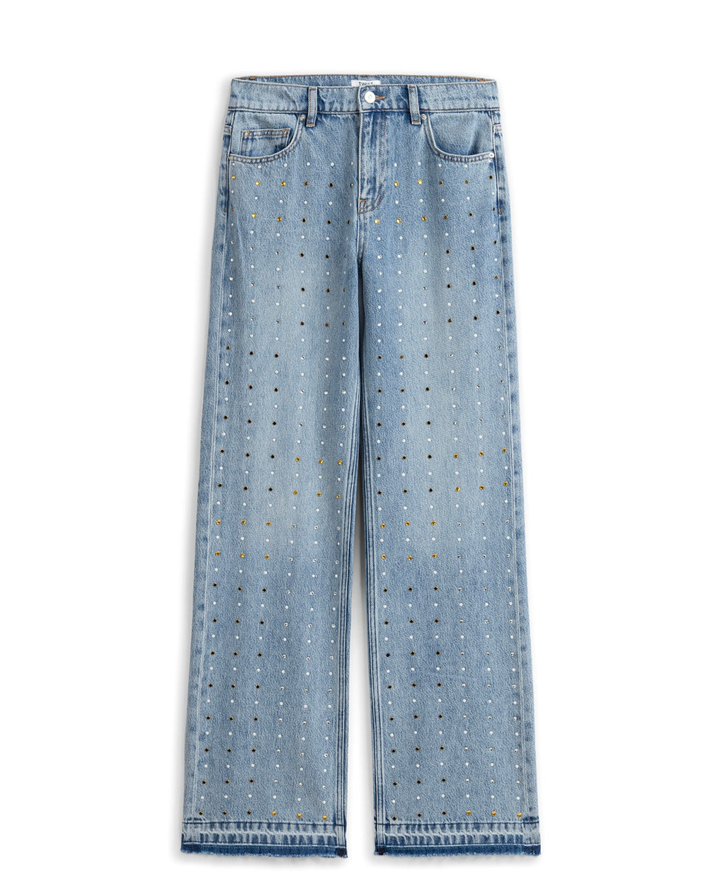 TWİST MARKA RENKLİ HOTFİX BASKILI JEAN PANTOLON