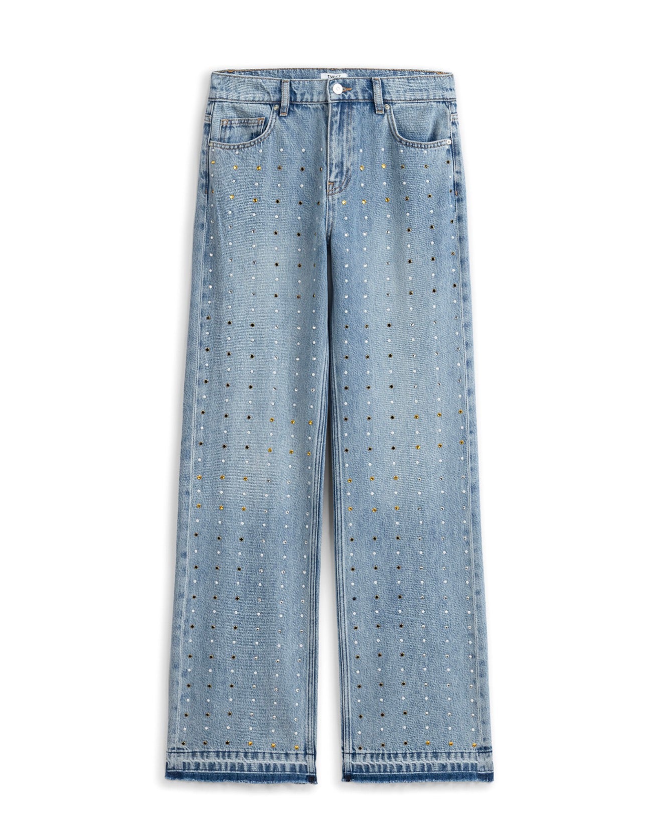 TWİST MARKA RENKLİ HOTFİX BASKILI JEAN PANTOLON